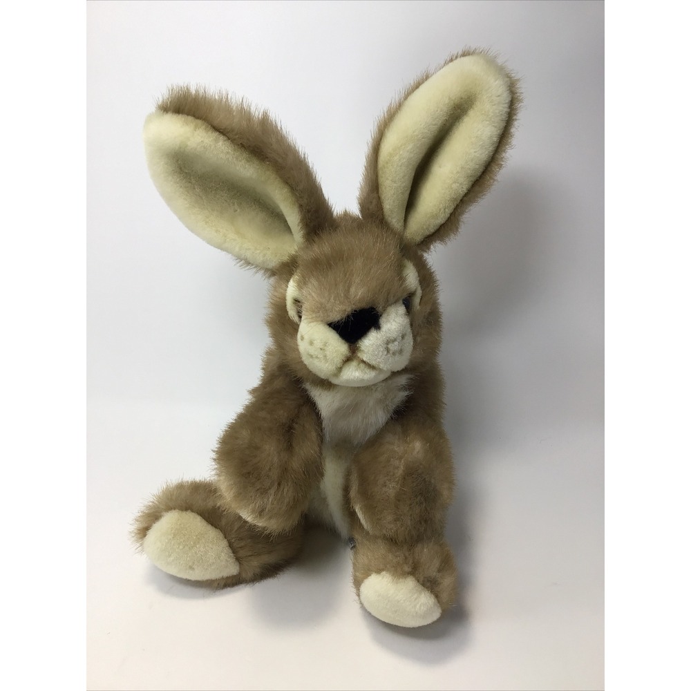 Vintage A&A Realistic Plush Rabbit Soft Brown Floppy Bunny 10"-12" Easter